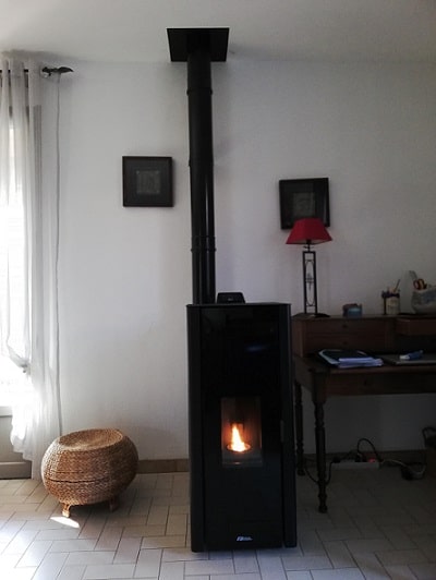 Application_pour_poêle_à_granulés Poêle à granulés par Solénéo