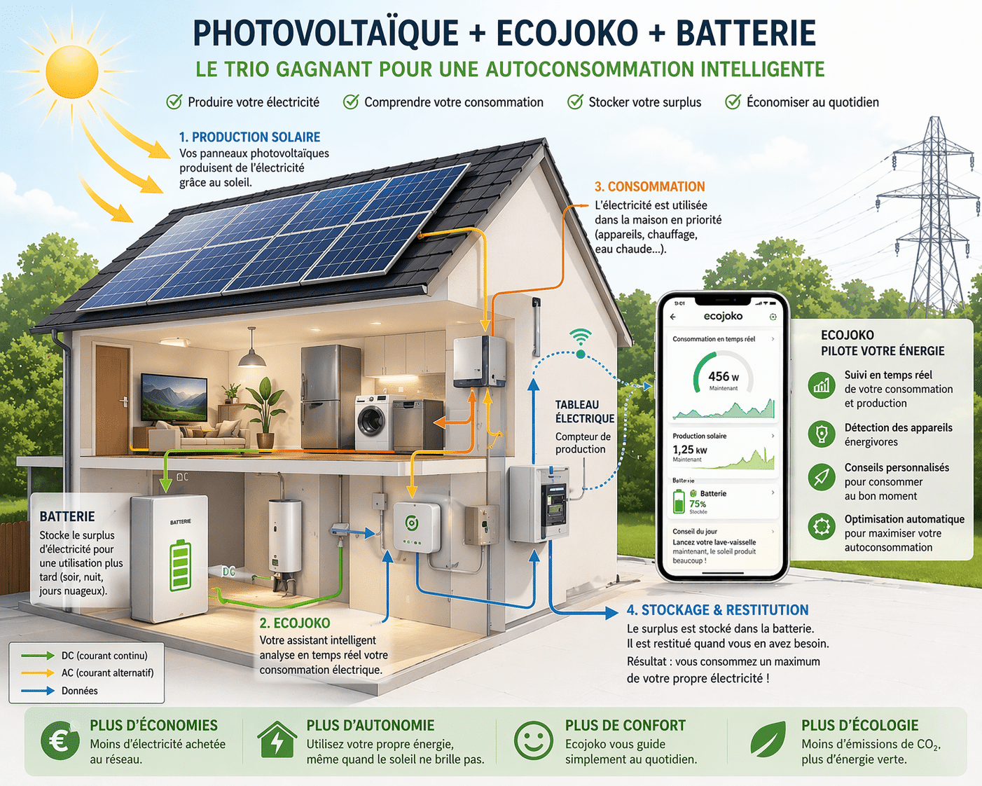 Système énergétique intelligent pour maison moderne