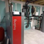 Chaudière à bois FROLING et chauffe-eau individuel SYRIUS SOLAR à Bérat (31)